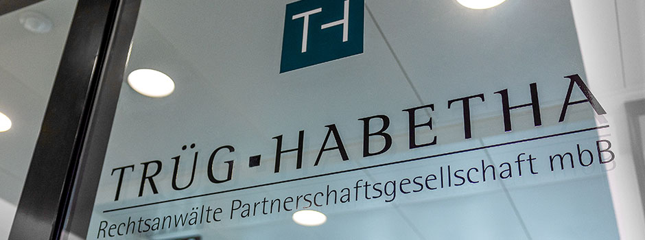 Türschild Trüg Habetha Rechtsanwaelte